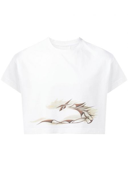 Raštuotas medvilninis marškinėliai Reebok Ltd balta