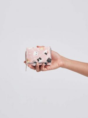 Kožená peněženka z imitace kůže Defacto růžová