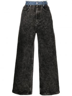 High waist straight jeans Izzue schwarz