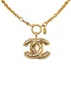 Dygsniuotas vėrinys Chanel Pre-owned auksinė