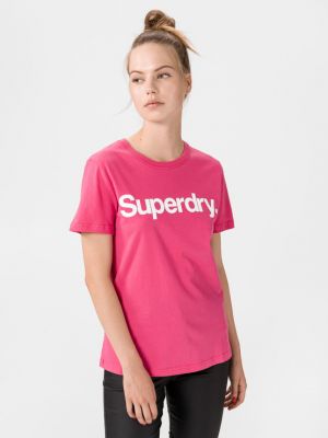 T-shirt Superdry pink