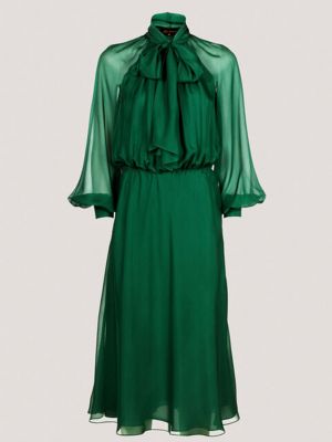 Коктейльное платье Luisa Spagnoli зеленое