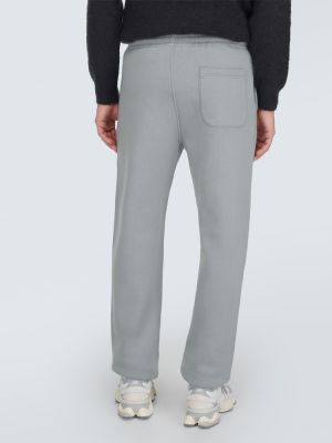 Pantaloni tuta di cotone in jersey Auralee grigio