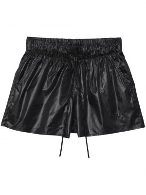 Shorts en cuir Anine Bing noir