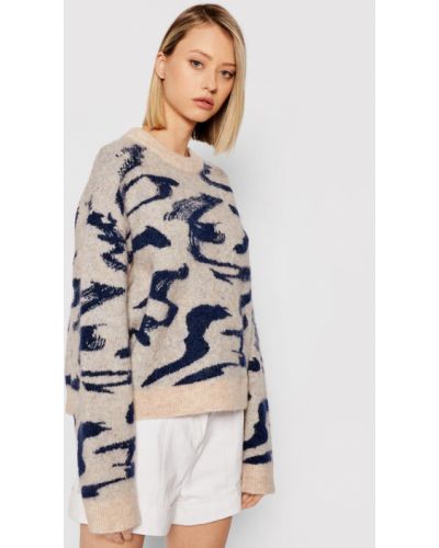 Remain Sweater Cami Ls O-Neck RM478 Bézs Loose Fit
