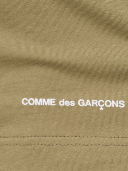 Mustriline puuvillased t-särk Comme Des Garçons Shirt khaki