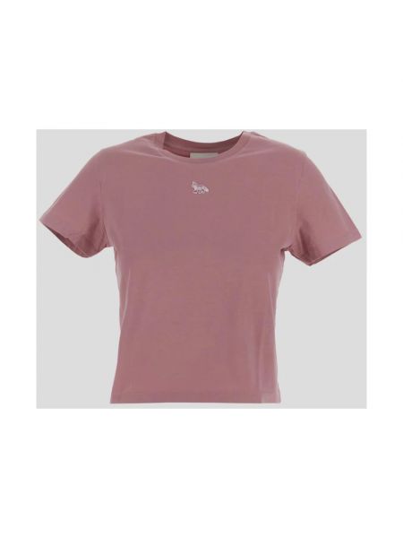 Camiseta de algodón Maison Kitsuné rosa