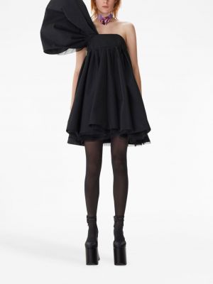 Asymetrické večerní šaty Nina Ricci černé