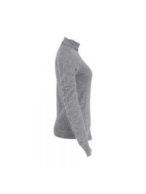 Jersey cuello alto de lana Celine gris
