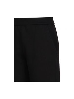 Spodnie bawełniane slim fit Max Mara czarne