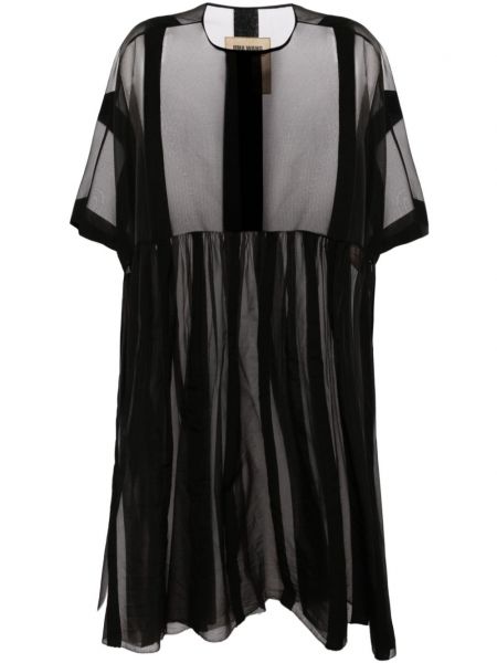 Robe mi-longue transparent Uma Wang noir
