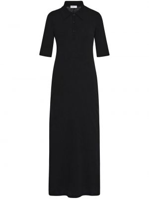 Βαμβακερή φόρεμα Rosetta Getty μαύρο