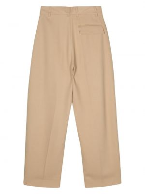 Pantalon taille haute large Studio Nicholson beige