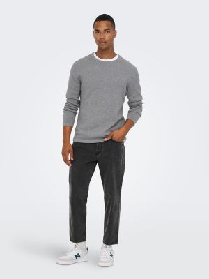 Pantalones bootcut Only & Sons gris