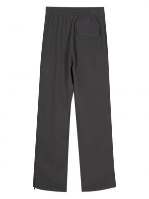 Krepové rovné kalhoty Studio Nicholson šedé