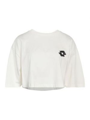 T-shirt di cotone Lotto bianco