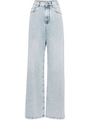 Voľné džínsy s vysokým pásom Brunello Cucinelli