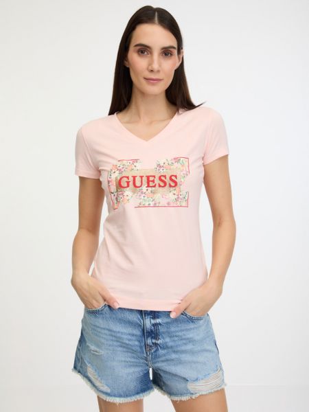 Тениска на цветя Guess