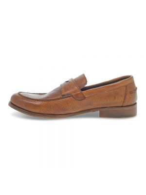 Loafers de cuero Guidi marrón