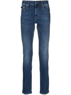 Skinny fit-jeans 7 For All Mankind blå