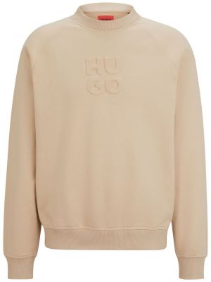 Bluza bawełniana Hugo beżowa