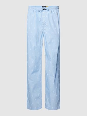 Piżama pleciona Polo Ralph Lauren niebieska