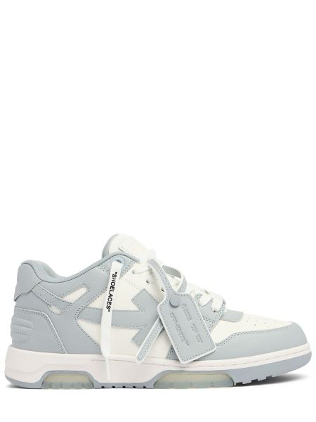 Virksomhet lær sneakers Off-white hvit