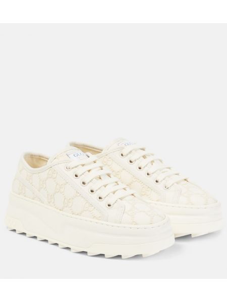Sneakers με πλατφόρμα Gucci Tennis λευκό