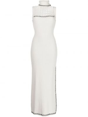 Φόρεμα πουλόβερ Staud λευκό