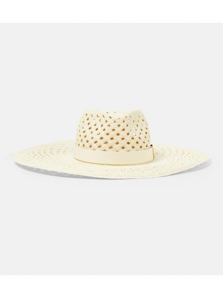 Sombrero de cuero Valentino beige