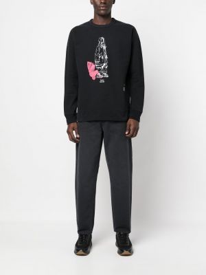 Pullover mit print Ten C schwarz