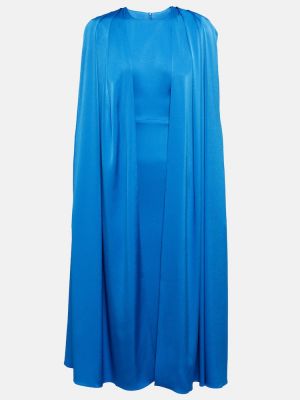 Σατέν μίντι φόρεμα Alex Perry μπλε