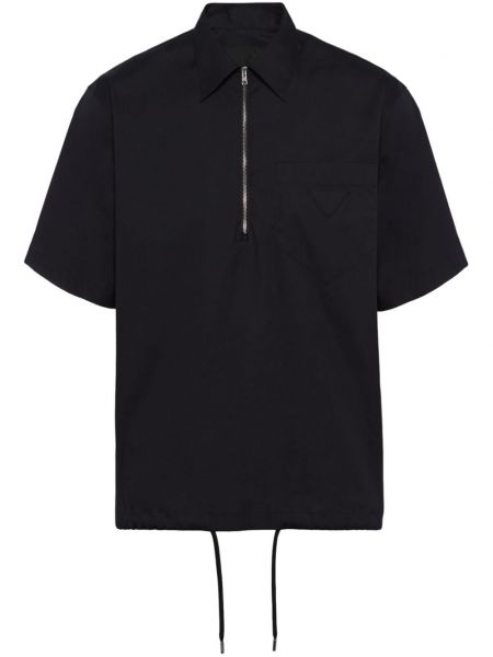 Krekls ar rāvējslēdzēju Prada melns