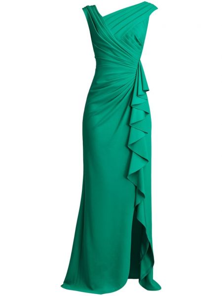 Asymetrické večerní šaty Tadashi Shoji zelené