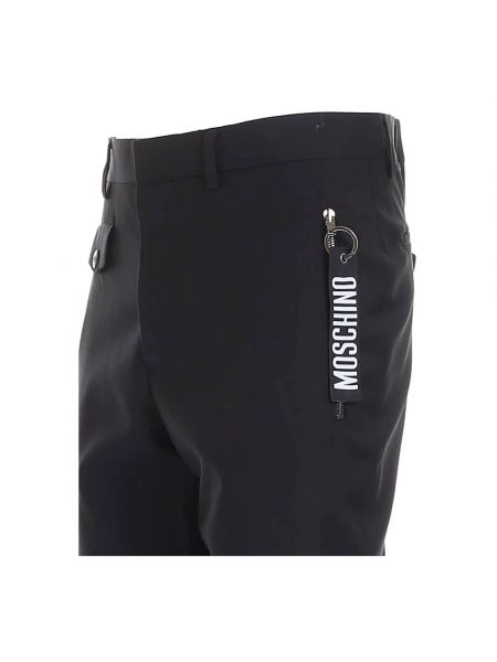Pantalones slim fit Moschino negro