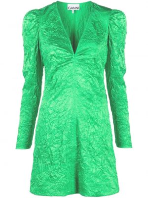 Šaty Ganni zelené