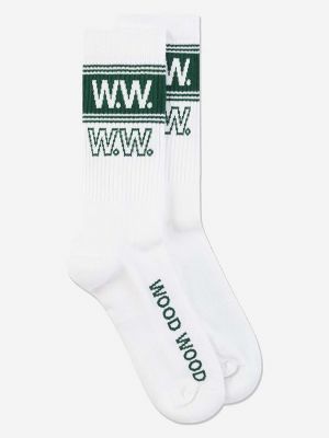 Чорапи Wood Wood бяло