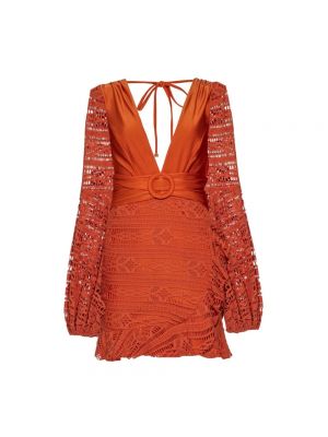 Sukienka mini Patbo pomarańczowa