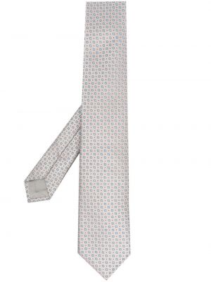 Jedwabny haftowany krawat Giorgio Armani
