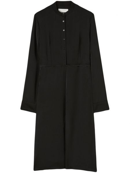 Φόρεμα με κουμπιά Jil Sander μαύρο
