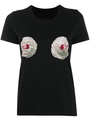 Camiseta con estampado Marc Jacobs negro
