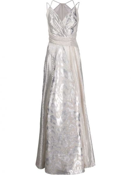 Платье Talbot Runhof, серебряное