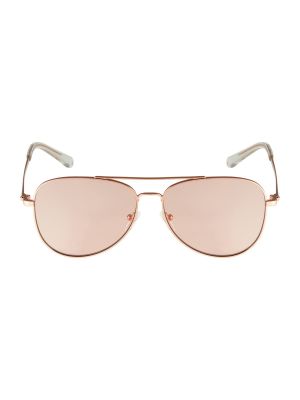 Прозрачни слънчеви очила от розово злато Michael Michael Kors розово