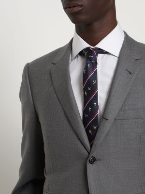 Pruhovaná hodvábna kravata Thom Browne