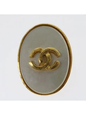 Ohrring Chanel Vintage weiß