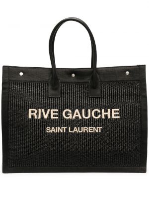 Τσάντα shopper Saint Laurent μαύρο