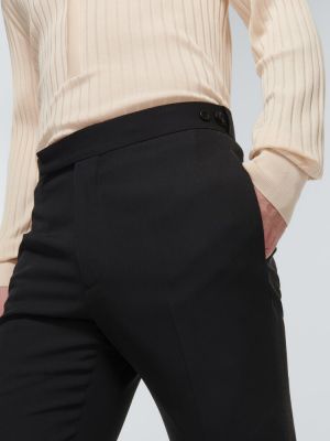 Pantaloni dritti di lana Gabriela Hearst grigio