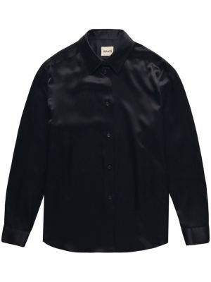 Svilena srajca Khaite črna
