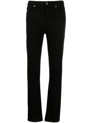 Slim fit skinny fit-jeans med hög midja 7 For All Mankind svart