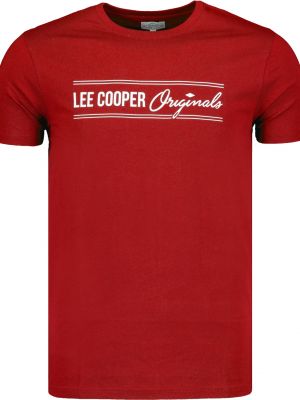 Μπλούζα με κοντό μανίκι Lee Cooper κόκκινο